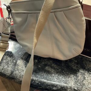 Coach Cream Leather Crossbody Bag